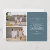 Liebe für Frieden | Weihnachtsfotokarte Einladung (Rückseite)