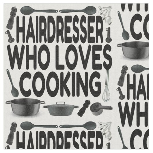 Liebe für Friseure Kochen Stoff (Nahaufnahme)
