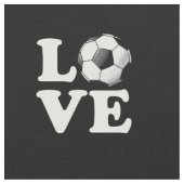 Liebe für Fußball-glatten Fußball-Ball Stoff (Nahaufnahme)