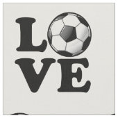 Liebe für Fußball-glatten Fußball-Ball Stoff (Nahaufnahme)