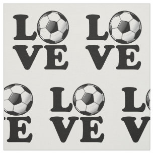 Liebe für Fußball-glatten Fußball-Ball Stoff