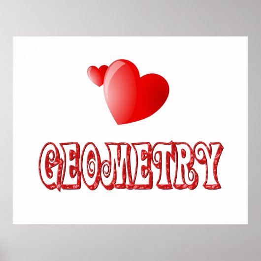 Liebe für Geometrie Poster (Vorne)