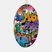 Liebe für Graffiti Keramikornament (Rechts)