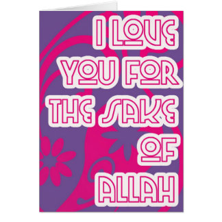 Liebe für Grund von Allah