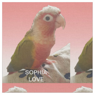 Liebe für Haustiere Mit Monogramm 1 FotoCollage Stoff