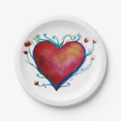 Liebe für Herzkunst - Teller 7" (Vorderseite)