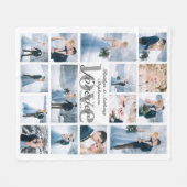 Liebe für Hochzeiten für 15-jährige FotoCollage Fleecedecke (Vorderseite (Horizontal))