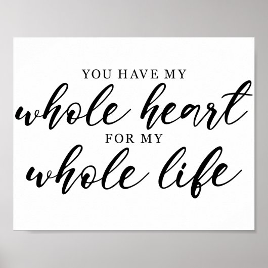 Liebe für Hochzeiten Poster (Vorne)