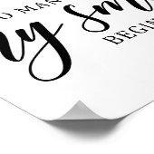 Liebe für Hochzeiten Poster (Ecke)