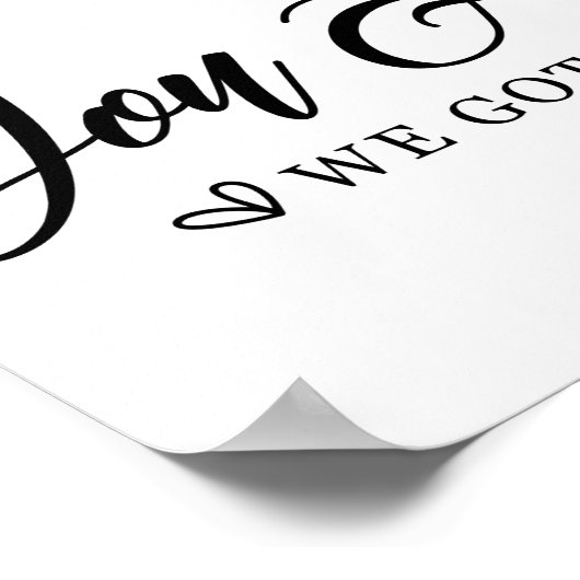 Liebe für Hochzeiten Poster (Ecke)