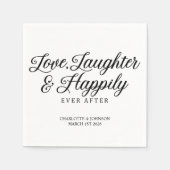 Liebe für Hochzeiten Serviette (Vorderseite)