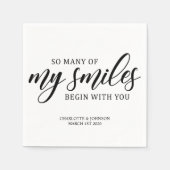 Liebe für Hochzeiten Serviette (Vorderseite)