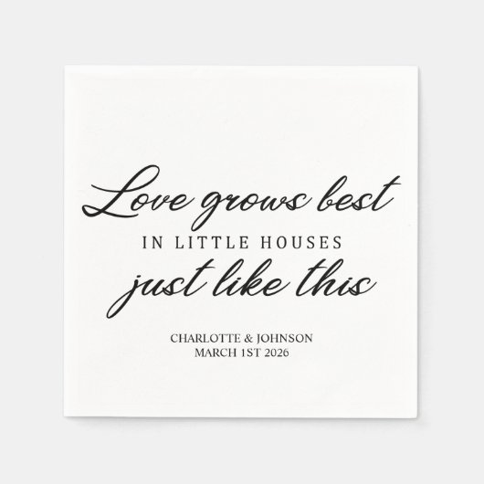 Liebe für Hochzeiten Serviette (Vorderseite)