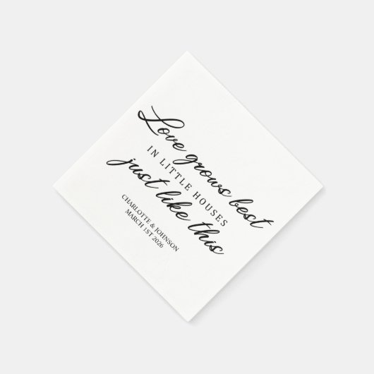 Liebe für Hochzeiten Serviette (Ecke)