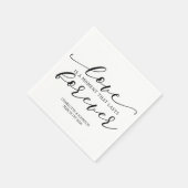 Liebe für Hochzeiten Serviette (Ecke)