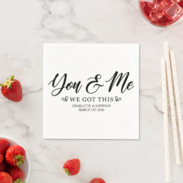 Liebe für Hochzeiten Serviette