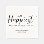 Liebe für Hochzeiten Serviette (Vorderseite)