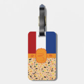 Liebe für Holland - Monogramm Gepäckanhänger (Rückseite vertikal)