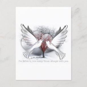 Liebe für ihre Postkarte