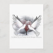 Liebe für ihre Postkarte (Vorderseite)