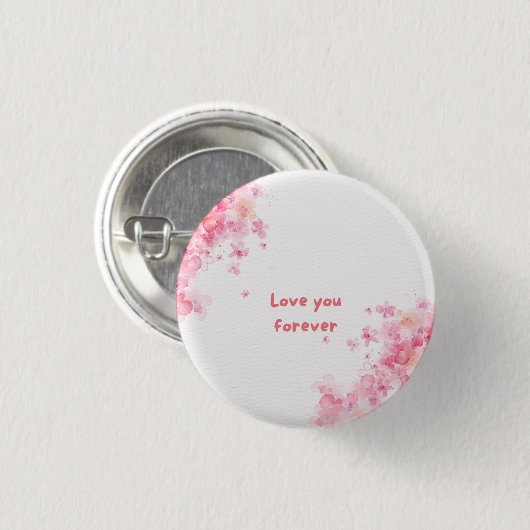 Liebe für immer button (Vorne & Hinten)