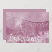 Liebe für immer Einladung (Vorne/Hinten)