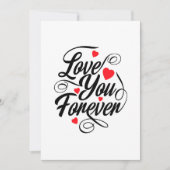 Liebe für immer einladung (Vorderseite)