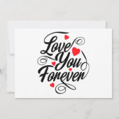 Liebe für immer einladung (Rückseite)