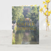 Liebe für immer fließen karte (Gelbe Blume)