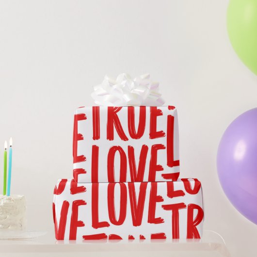 Liebe für immer geschenkpapier (Partygeschenke)
