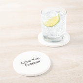 Liebe für immer getränkeuntersetzer (Seite)