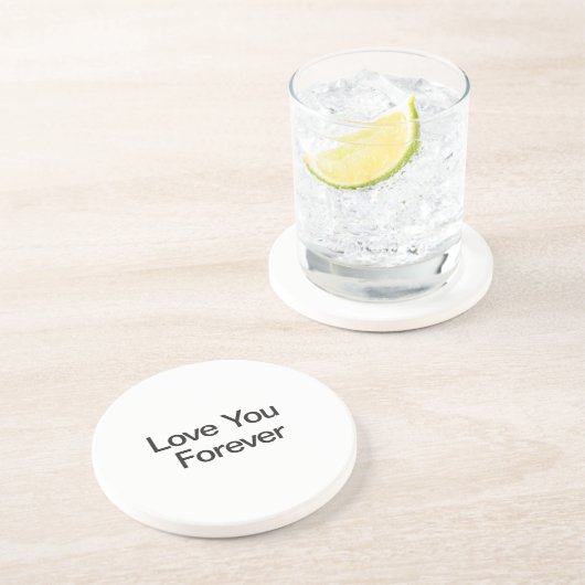 Liebe für immer getränkeuntersetzer (Seite)