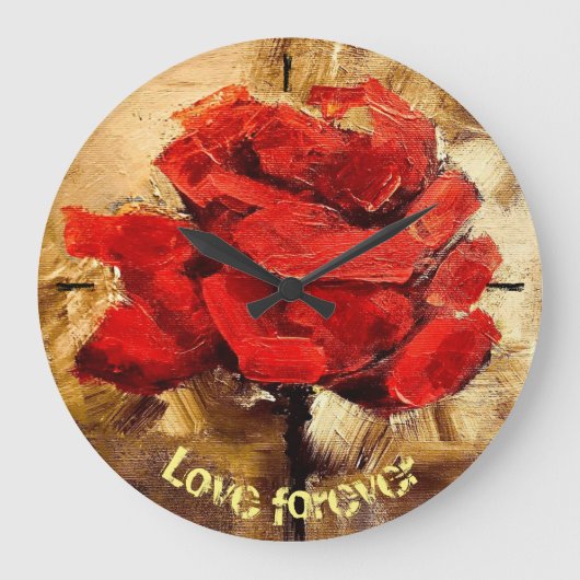 Liebe für immer große wanduhr (Vorderseite)