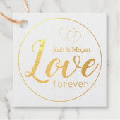 Liebe für immer, Herz, Monogramm / Erstellen Sie I Geschenkanhänger (Vorderseite)