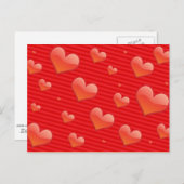 Liebe für immer, Herzen des roten Designs Postkarte (Vorne/Hinten)