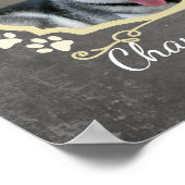 Liebe für immer Hunde-Gedenkstätte Poster (Ecke)