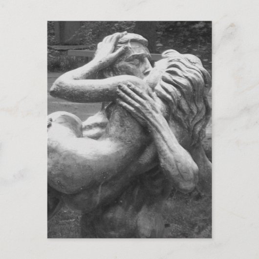 Liebe für immer in Stone Postkarte (Vorderseite)
