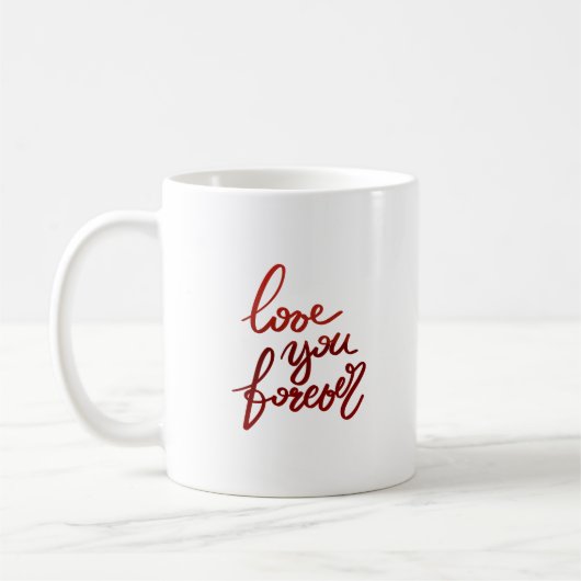 Liebe für immer kaffeetasse (Links)