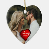 Liebe für immer keramik ornament (Rechts)