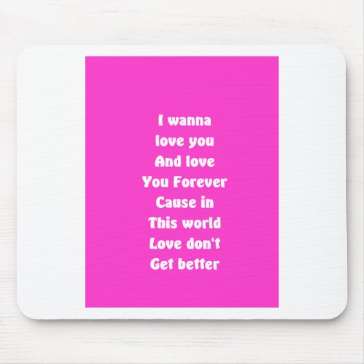 Liebe für immer mousepad (Vorne)