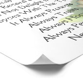 Liebe für immer Personalisiertes Poster individual (Ecke)