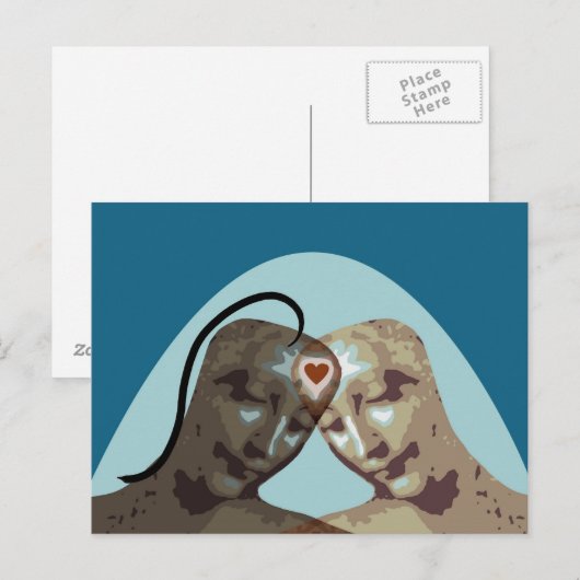 Liebe für immer postkarte (Vorne/Hinten)