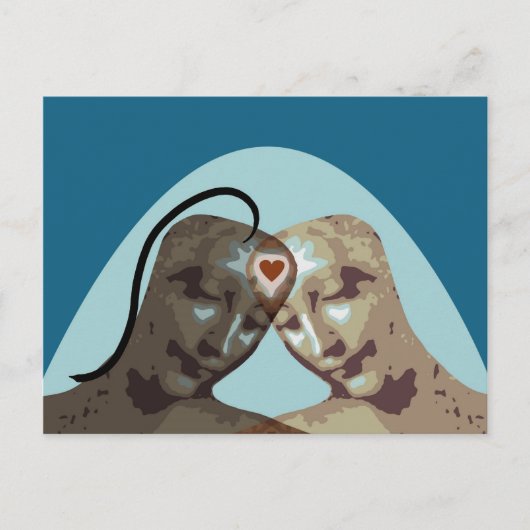 Liebe für immer postkarte (Vorderseite)