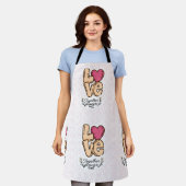 Liebe für immer schürze (Getragen)