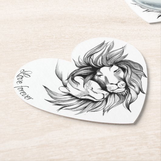 Liebe für immer untersetzer (angewinkelt)