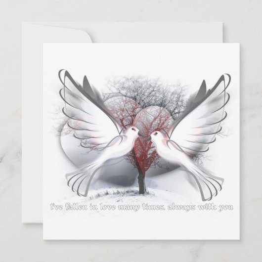 Liebe für immer Valentin-Geschenkkarte Feiertagskarte (Vorderseite)