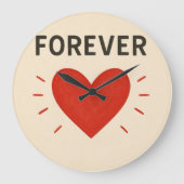 Liebe für immer Wanduhr (Vorderseite)