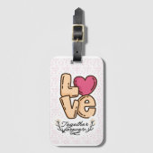 Liebe für immer zusammen zitieren gepäckanhänger (Vorderseite Vertikal)