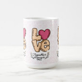 Liebe für immer zusammen zitieren kaffeetasse (Mittel)