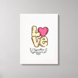 Liebe für immer zusammen zitieren leinwanddruck